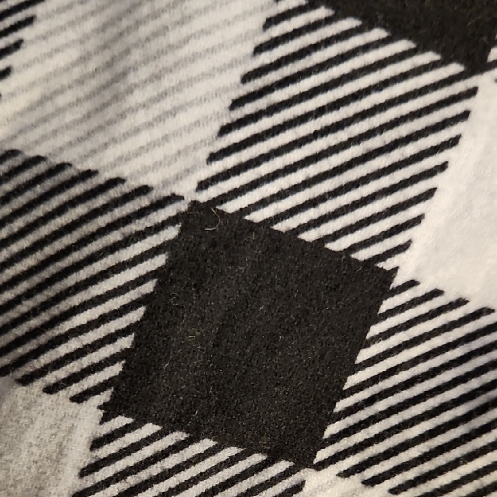 Black and White Plaid Pajama Pants